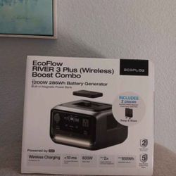 Eco flow 1200w. Battery generator plus 2 power bank