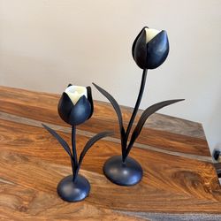 Mcm tulip candle holders