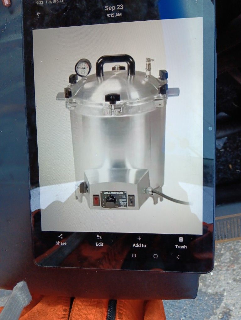 all American pressure Steamer sanitizer