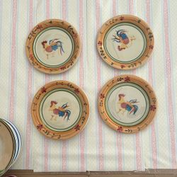 Rooster Dinner Plates Set Of 6