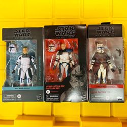 Star Wars The Black Series Captain Rex Lot