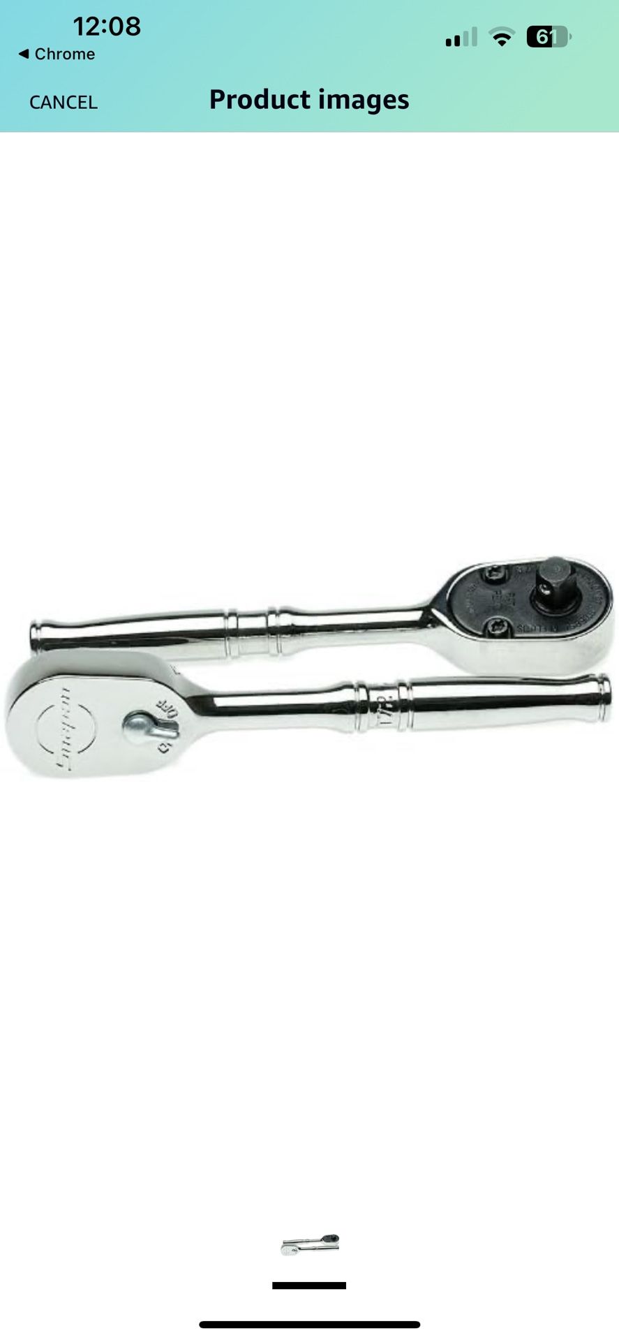 Snap on 1/4” Ratchet Sealed Head Dual 80 Technology