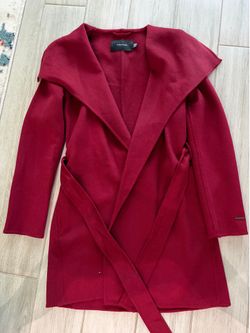 Ellie Tahari red coat