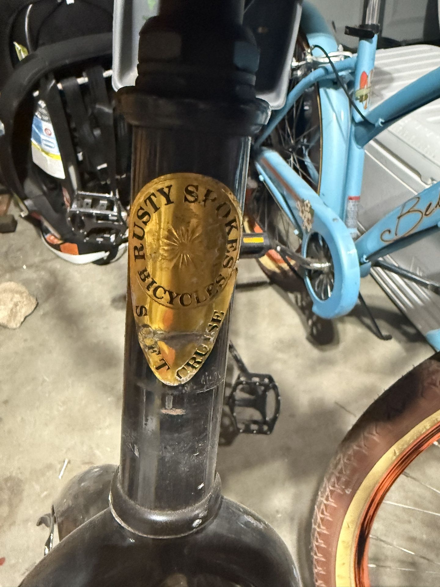 Rusty Spokes Beach Cruiser With Kids Seat 3 Speed