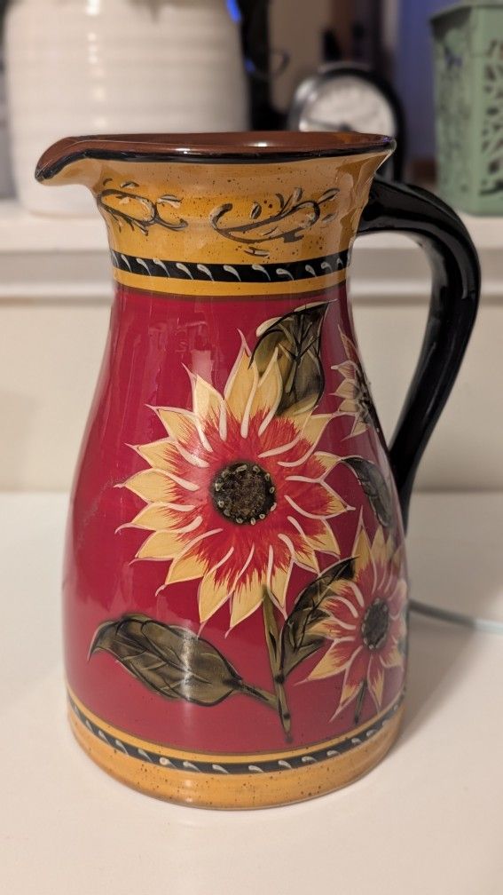"Beautiful Sunflower Vase"