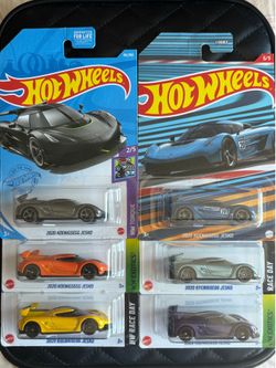 hotwheels 2020 Koenigsegg Jesko lot of 6alldifferent colors