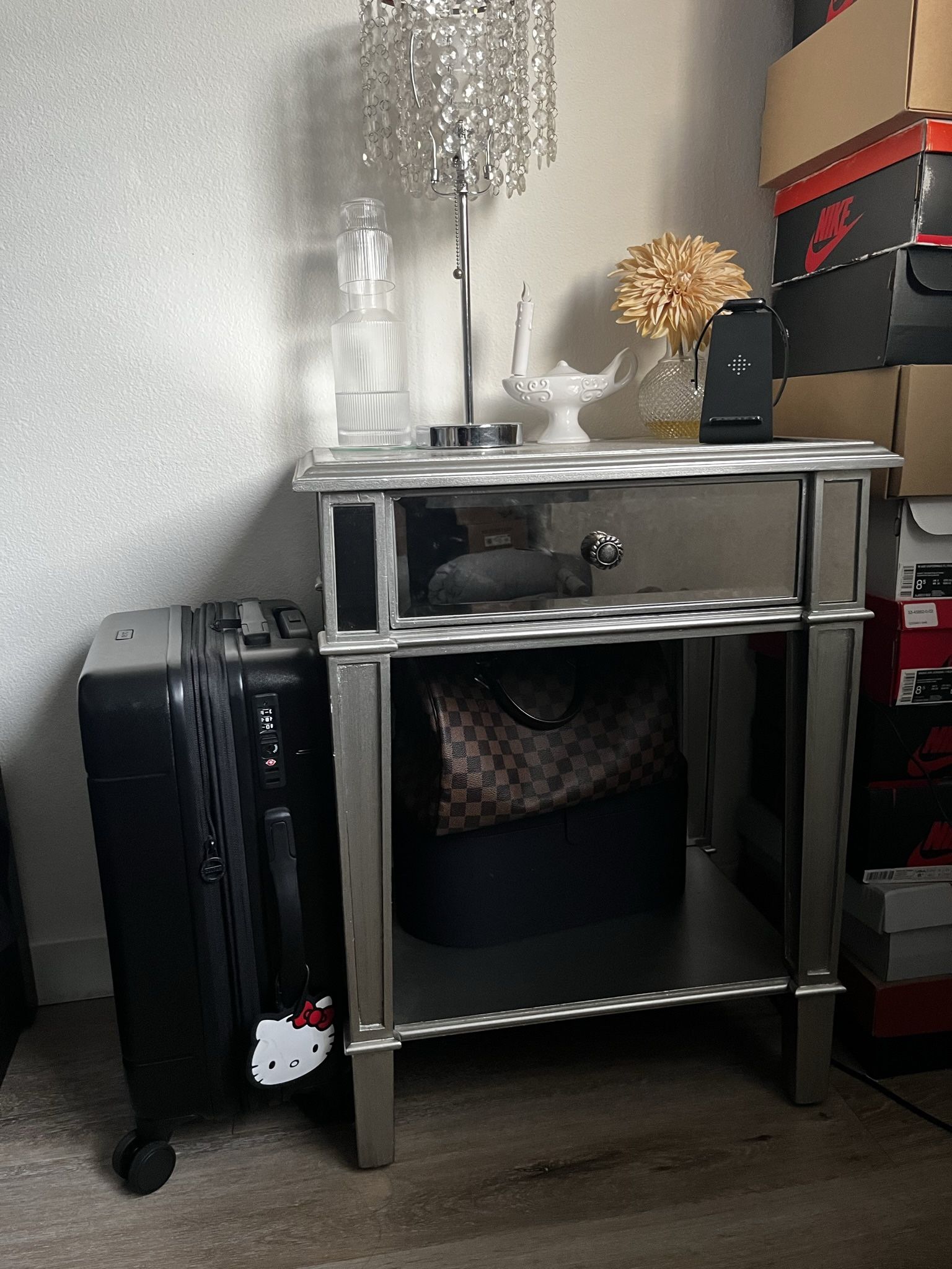 Mirrored Nightstand (only 1)