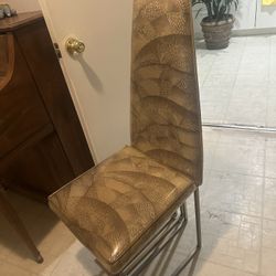 5 Metal Antique Chairs 