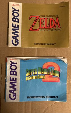 Game Boy Instruction Booklets Zelda And Mario