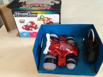 Mini Radio Controlled HoverQuad Red Light-Up Stunt Car
