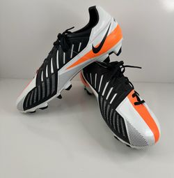 New Nike Total 90 T90 Strike IV White Orange 2011 US 9  Soccer Cleats 472547-480
