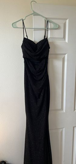 Black Glitter Maxi Formal Gown