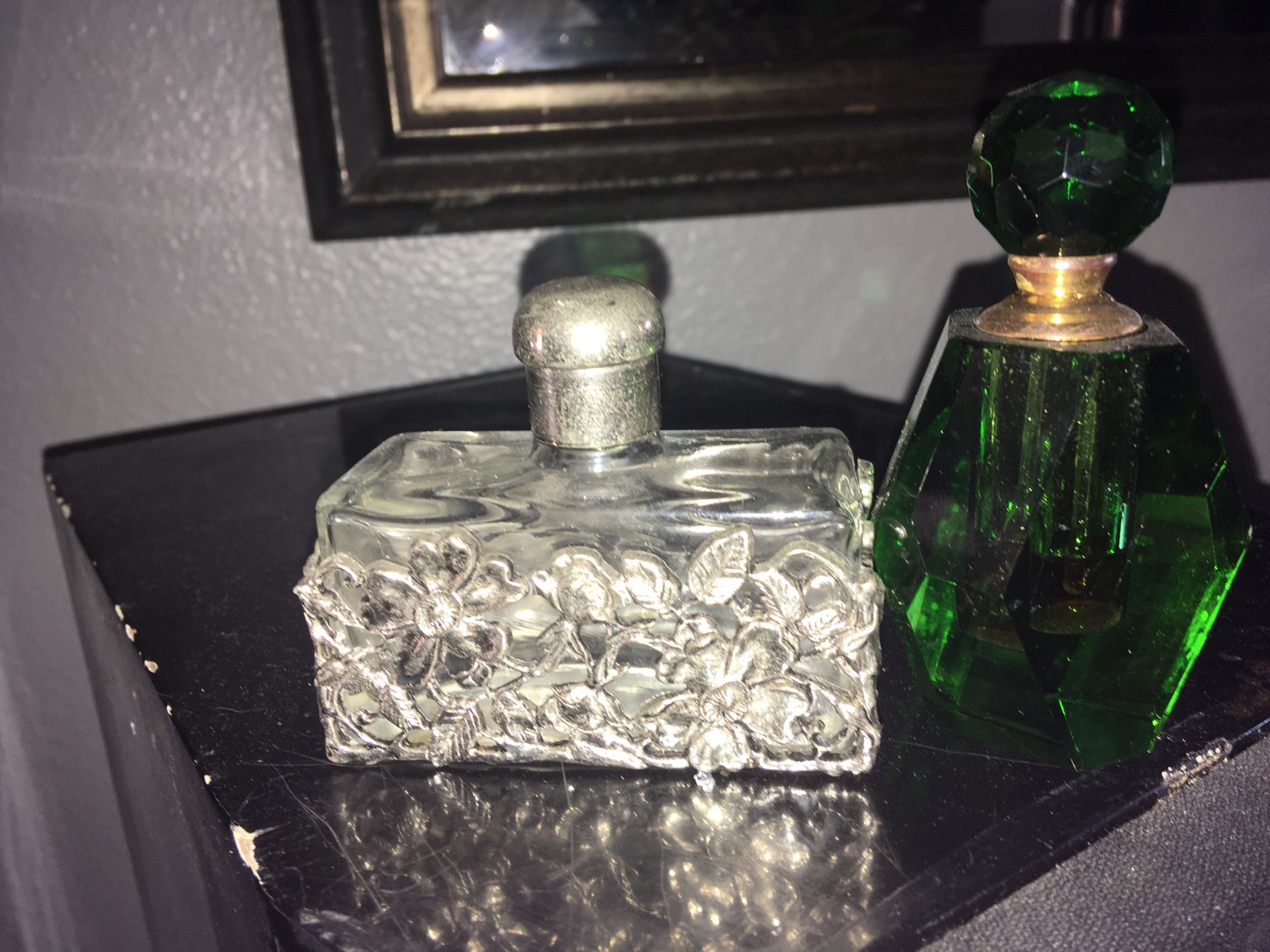 Antique perfume bottles