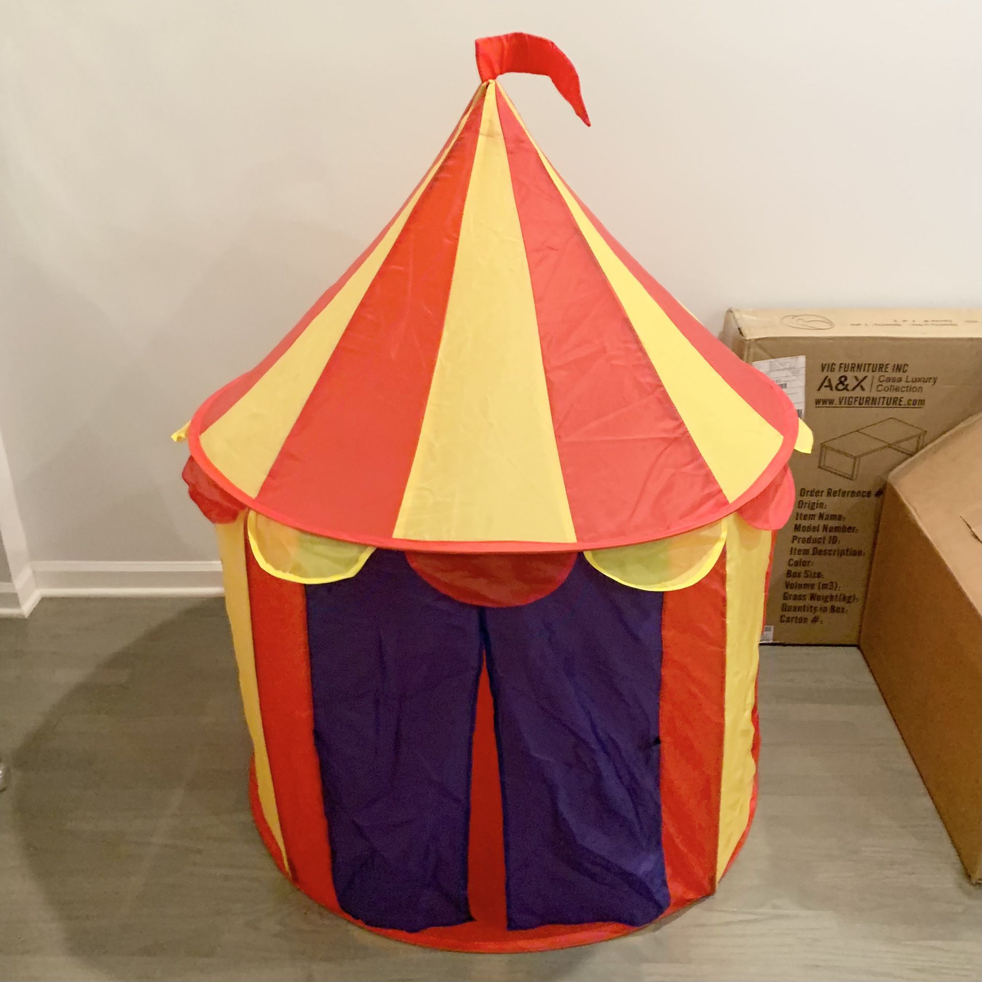 Circus Tent - Indoor Children Kid Play Tent House, Outdoor Kids Castle