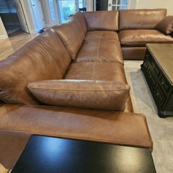 4pc Emilia Leather Sectional New