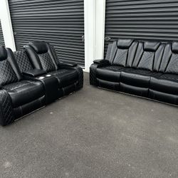 Power Reclining Couch And Loveseat Brand New
