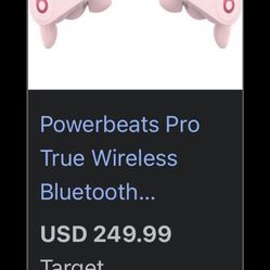 Semi new totally wireless Powerbeats Pro earphone with protective rubber case I accept offers normal store price is $249 .99