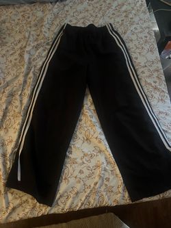 White stripped black sweats
