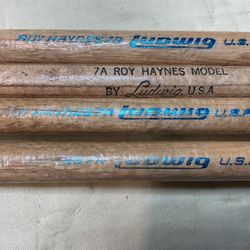 7 Vintage Ludwig Drum Sticks Roy Hanes  Pickup @ Kempsville library in Virginia Beach or Bingo City in Yorktown Shipping available.