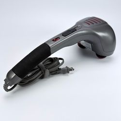 Homedics PA-1H Dual Head Handheld Percussion Massager W/  Heat Pulsing See Video