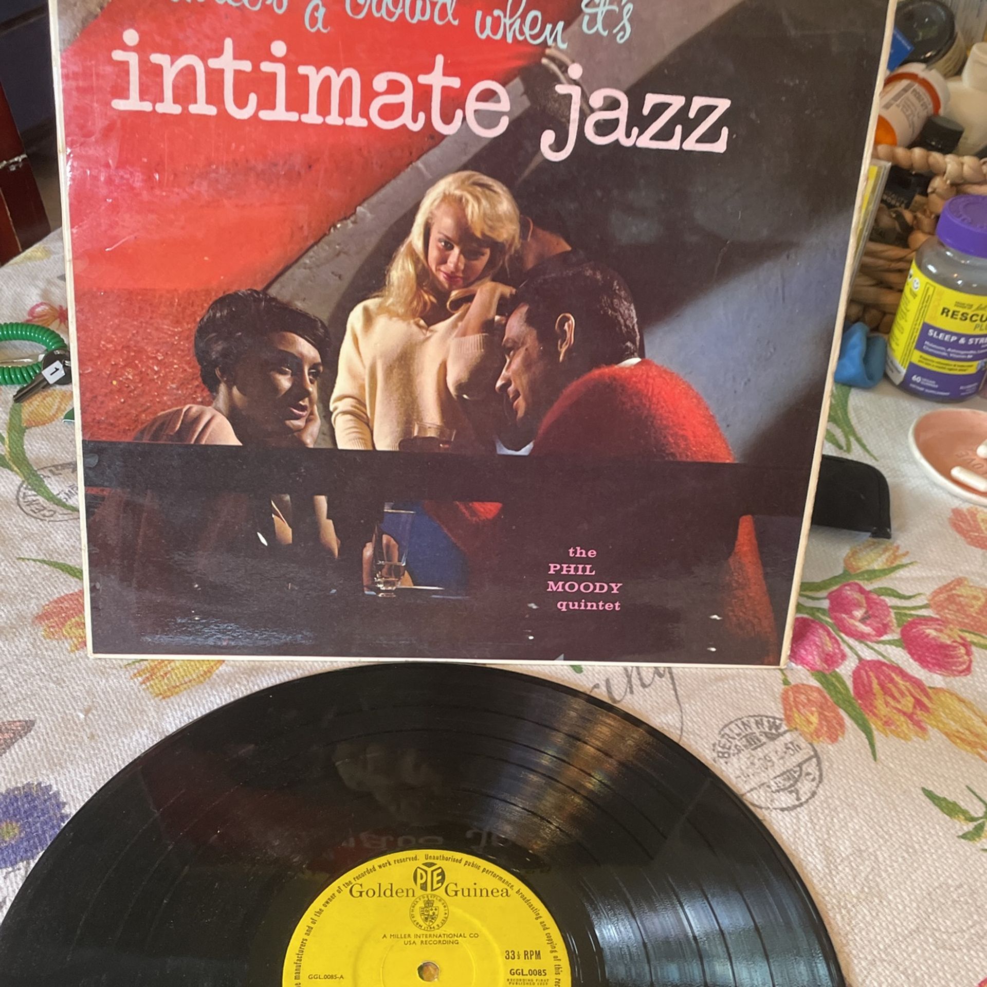The Phil Moody Quintet- Intimate Jazz! Vinyl Album.
