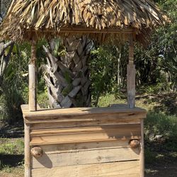 Custom Natural Tiki Bar: Perfect for anyone looking to create a tropical Tiki Bar vibe without building from scratch.”