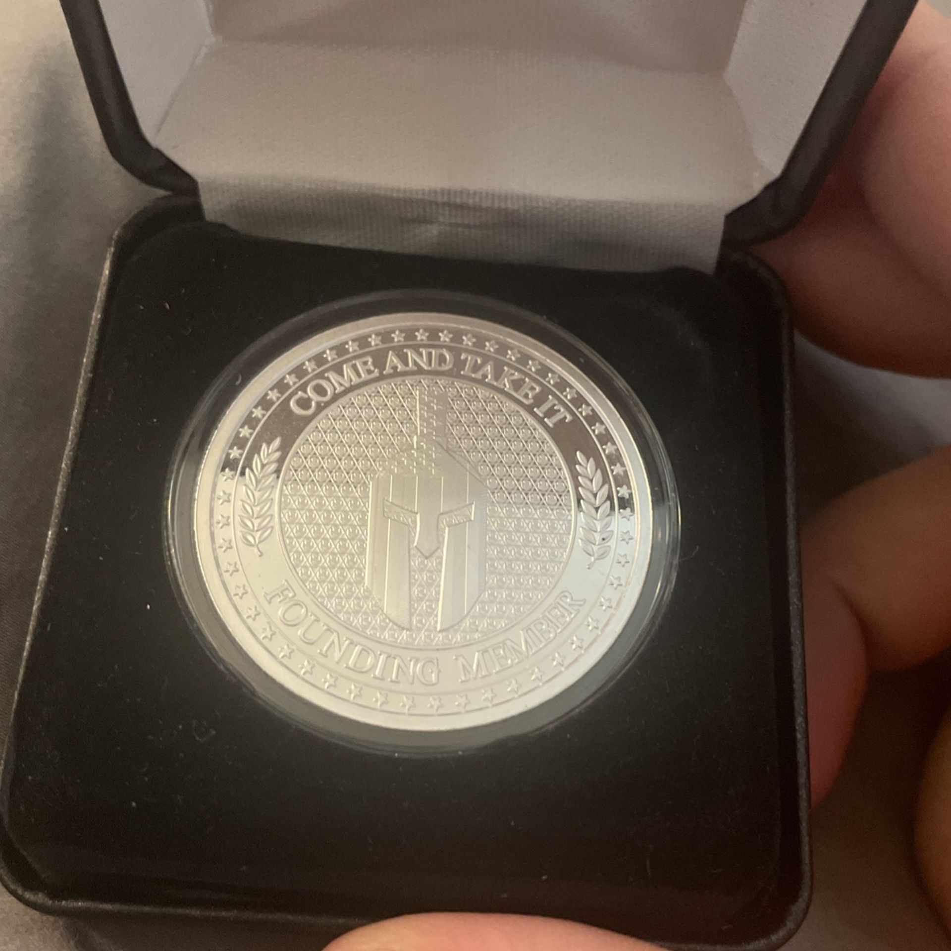 SIC Molon Labe Aabe very rare silver coin
