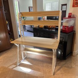 Desk With Shelves