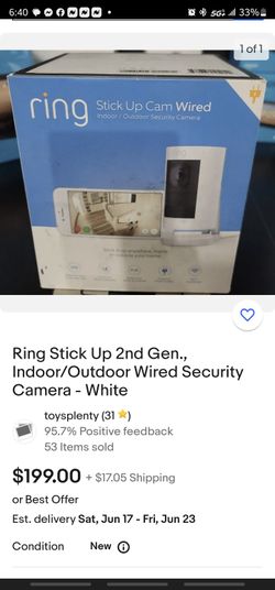 Ring Wired Stick Up Cam
