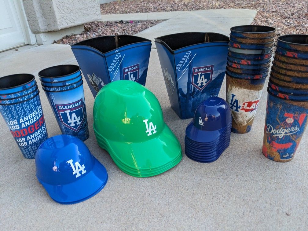 LA Dodgers Cups, Hats, Bowls Souvenirs! Opening Day Birthday Party Gear!