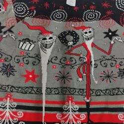 Nightmare Before Christmas Sweater Disney Adult Size S With Working Lights (OFFICIAL DISNEY)
