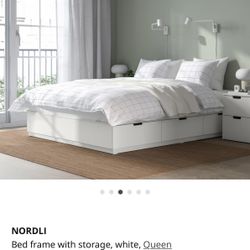 Queen Bed Frame With Storage 