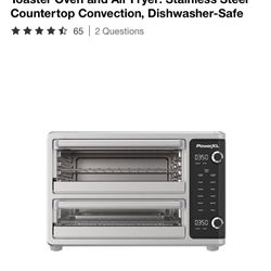 Tostador y Freidora De Aire 2 In 1 