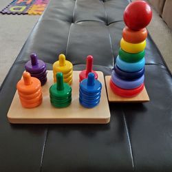 Color Rings Sortinf Board And Stick