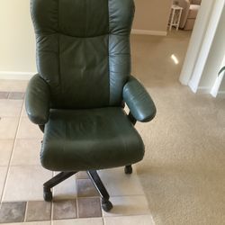 Office Chair , Swivels And Adjustable.  46” High By 29” Wide