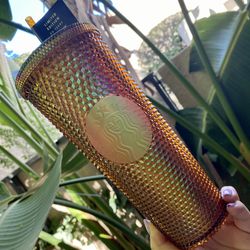 50th Anniversary honeycomb Starbucks Venti Studded Tumbler