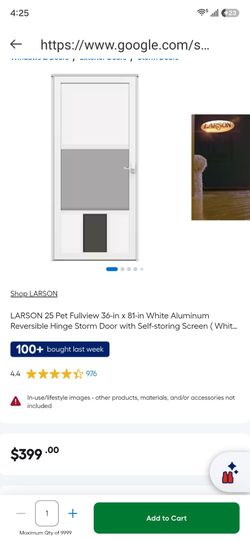Screen sliding door with doggie door