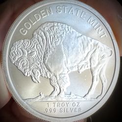 1oz Golden State Mint .999 Silver Round 