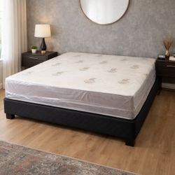 King Size Mattress 10 Inches Thick New From Factory Quality & Comfort Also Available Twin-Full-Queen Delivery 🚚 Available 