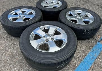 18” JEEP GRAND CHEROKEE DODGE DURANGO WE FINANCE COMMANDER WRANGLER RIMS WHEELS TIRES SET