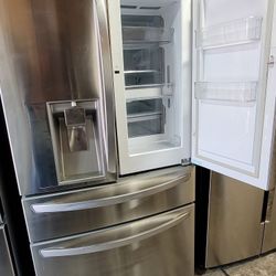 LG Door In Door Large Capacity 30cu Ft Stainless Steel French Door Refrigerator 