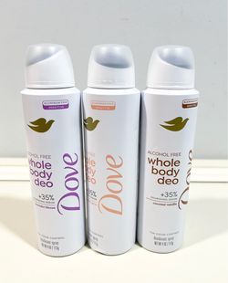 Dove Deodorant Spray -$5 each