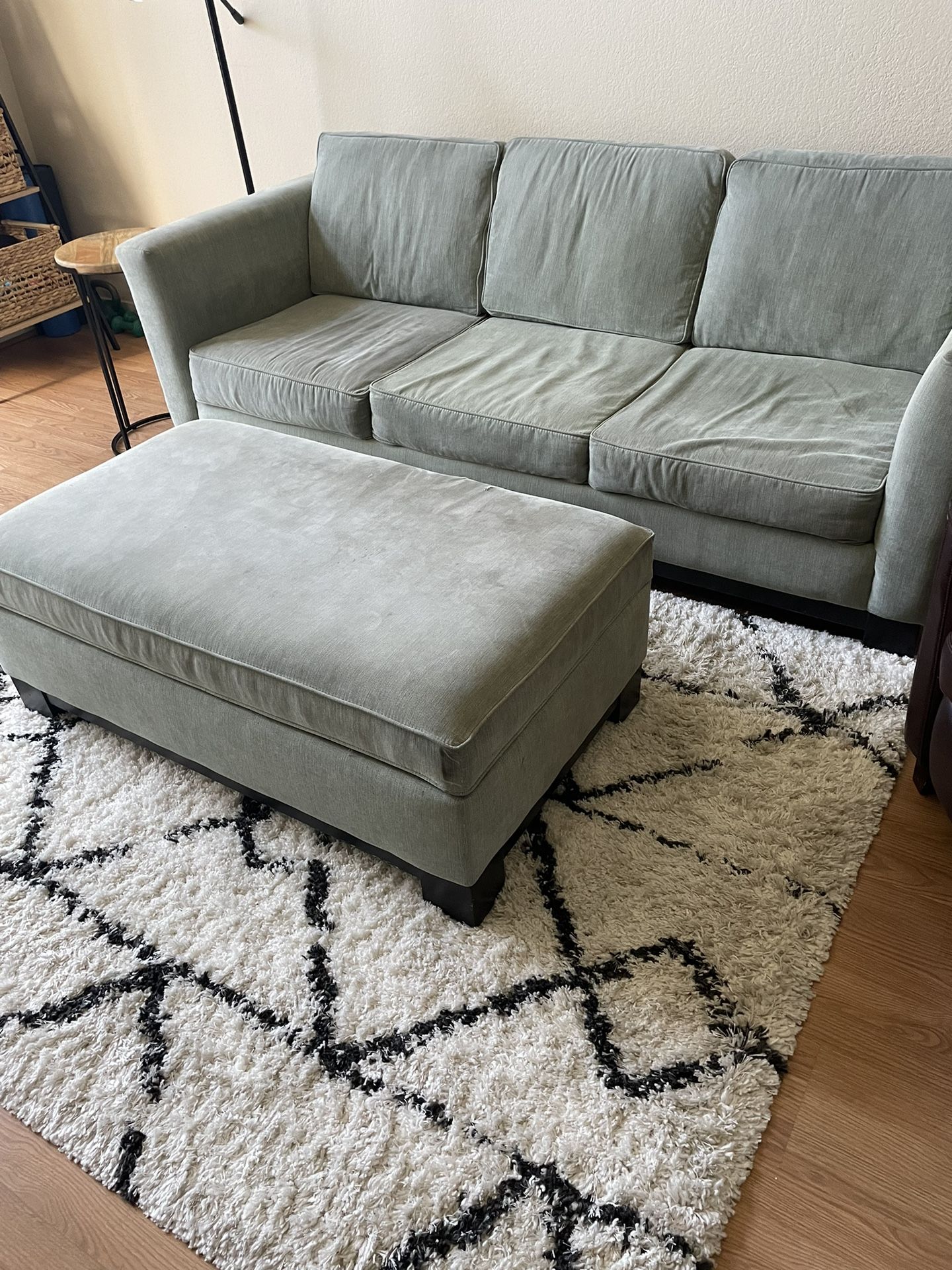 Macy’s Sleeper Sofa + Ottoman