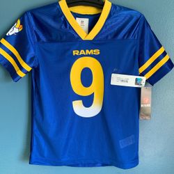 LOS ANGELES RAMS JERSEY MATTHEW STAFFORD KIDS SIZE MEDIUM 8 GREAT FOR CHRISTMAS OR BIRTHDAY GIFT