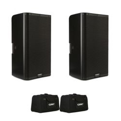 QSC K12.2 2,000-watt 12-inch Powered Speaker Pair With Bags 