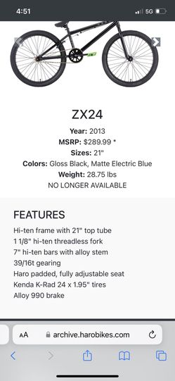 HAROBIKES
2021 BEASLEY 26″ Haro ZX20 ZX Series BMX Bike Bicycle for sale online | eBay