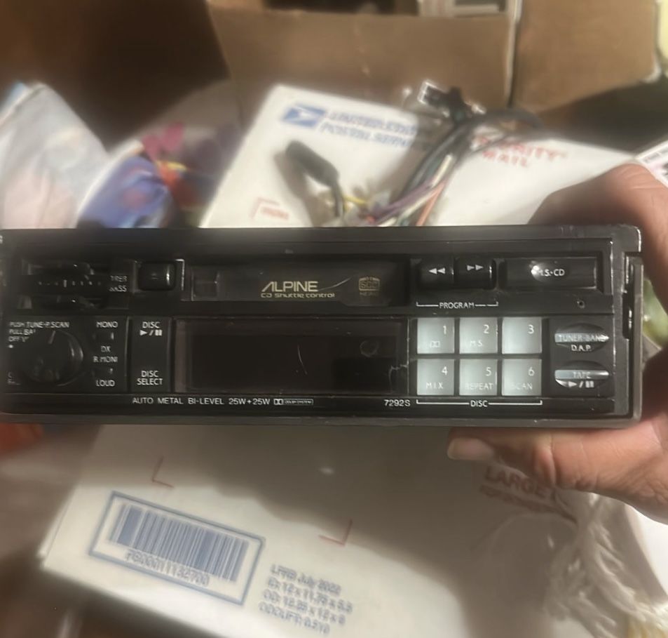 Alpine Pullout 7292s Cassette Working Can Buy A Bluetooth Cassette And Be Able To Use It 