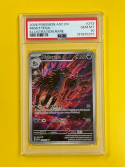 2026 Mightyena Illustration Rare Pokémon Card (PSA 10 Graded)