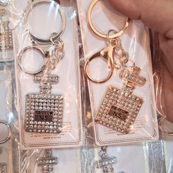 New Bling "Parfum N5" Keychains in Gold & Silver - $3 Each