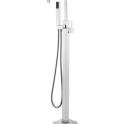 Brand New In The Box- CASAINC Freestanding Bathtub Faucet Tub Filler, Floor Mount Bathtub Filler Faucet with Diverter Knob, Tub Faucet with Hand Showe